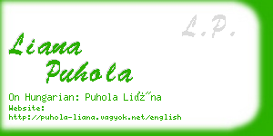 liana puhola business card